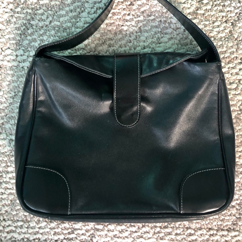 Tignanello black leather crossbody